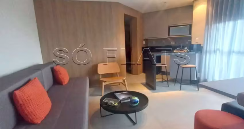 Flat disponível para locação em Higienopolis, prox a Av. Pacaembu, Pq. Buenos Aires e Av. Angélica.