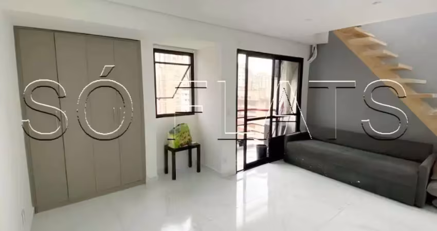 Duplex em Moema cobertura com fino acabamento