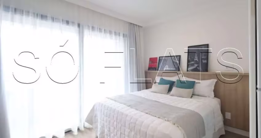 Flat estilo studio disponível para locação no bairro da vila madalena ele contém 24m² e 1 dorm.