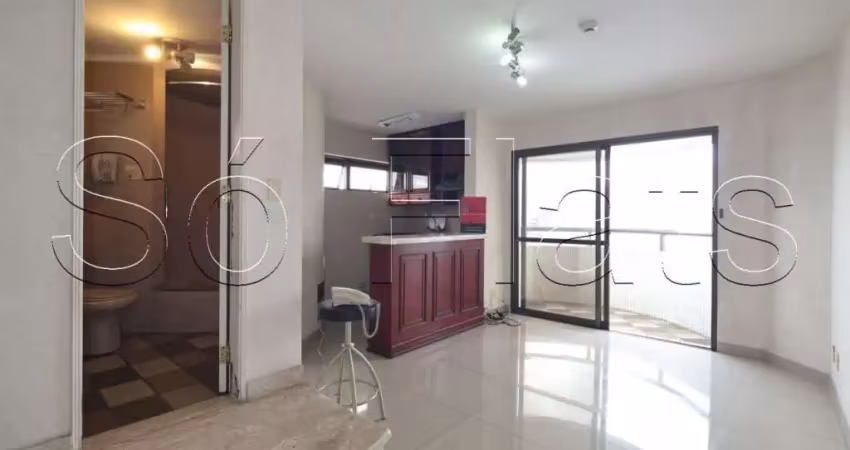 Flat disponível para locação muito bem localizado no bairro dos Jardins, próximo da Av Paulista.