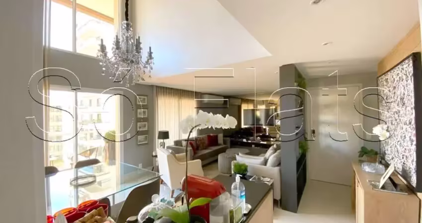 Apartamento duplex icon itaim para compra com 148m², 2 dormitórios e 2 vagas.