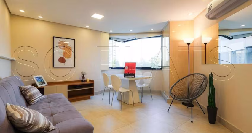 Apto no Morumbi, disponível para locação contendo 42m², 1 dormitório e 1 vaga de garagem.