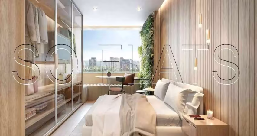Studio com 23,40m² 1 dormirório, s/ vaga com entrega prevista para 09/25.