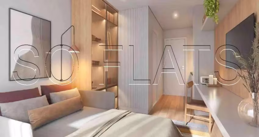Studio com 23,40m² 1 dormirório, s/ vaga com entrega prevista para 09/25.