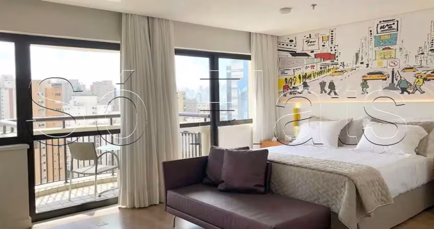 Flat grand mercure itaim disponível para venda com 36m², 01 dormitório  e 01 vaga de garagem