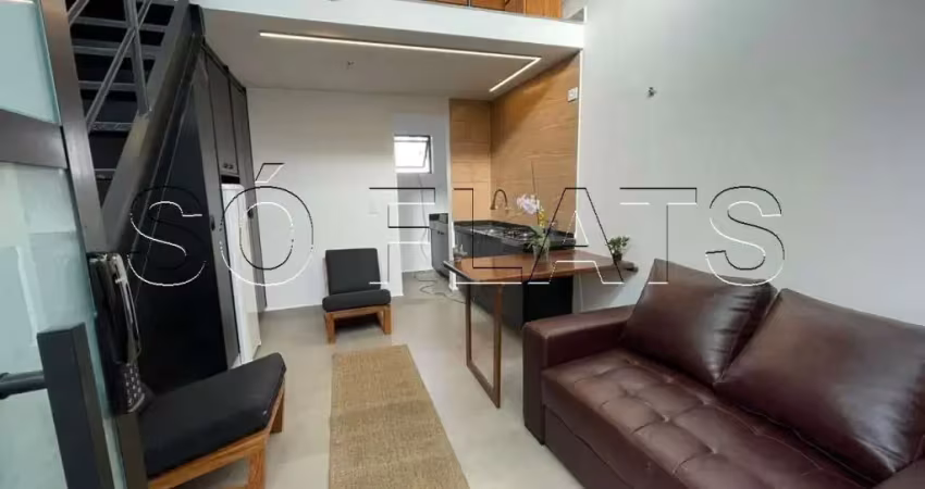 Residencial vila das camélias, apto estilo duplex disponível para locação com 45m² e 1 dorm.