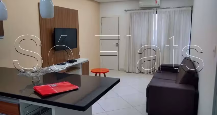 Apto no le bougainville com 55m², 1 dormitório e 1 vaga disponível para locação em alphaville.