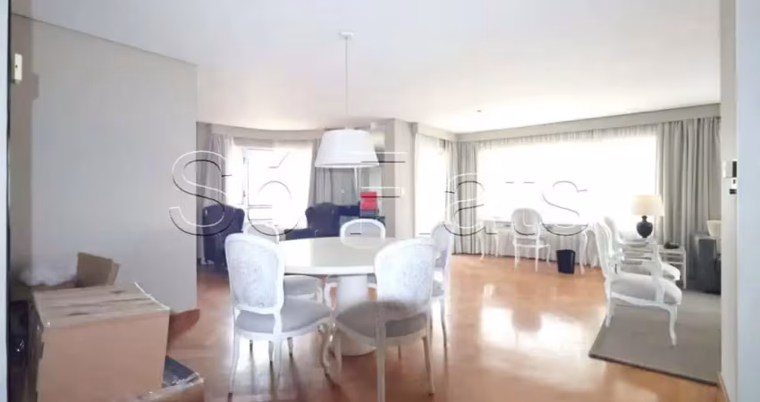 Flat disponível para locação estilo junção no george v maria lisboa com 183m² 3 dorms e 3 vagas.