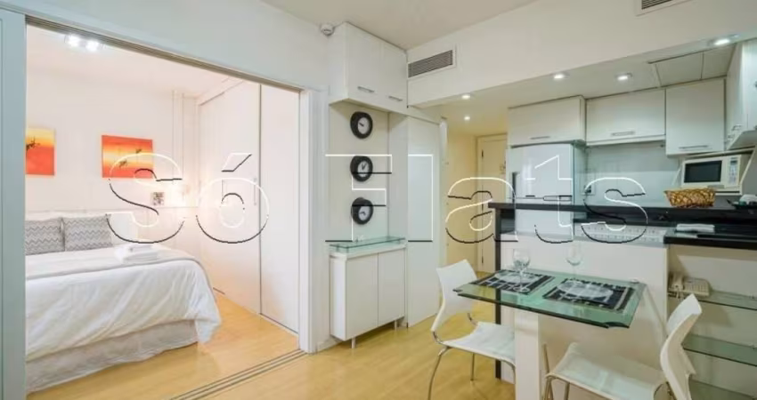 Flat disponível para locação no Jardim Paulista, próximo ao Shopping Pamplona e Av. 9 de Julho.