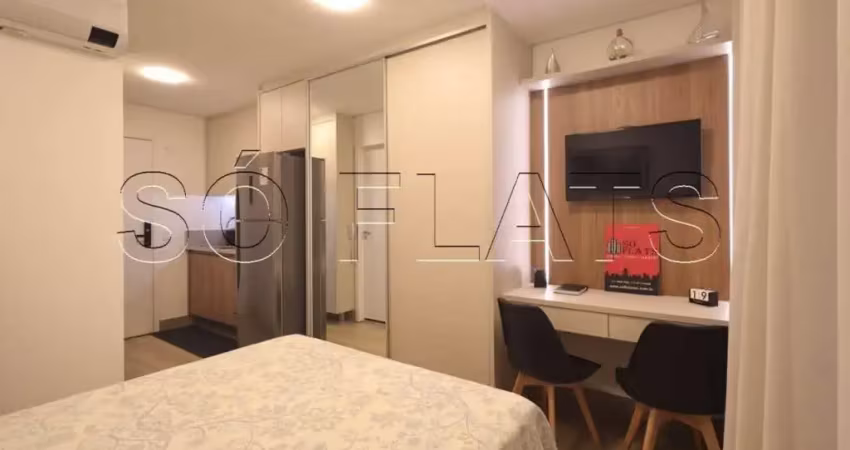 Apto no residencial alle studios disponível para locação no brooklin com 25m² e 1 dormitório.