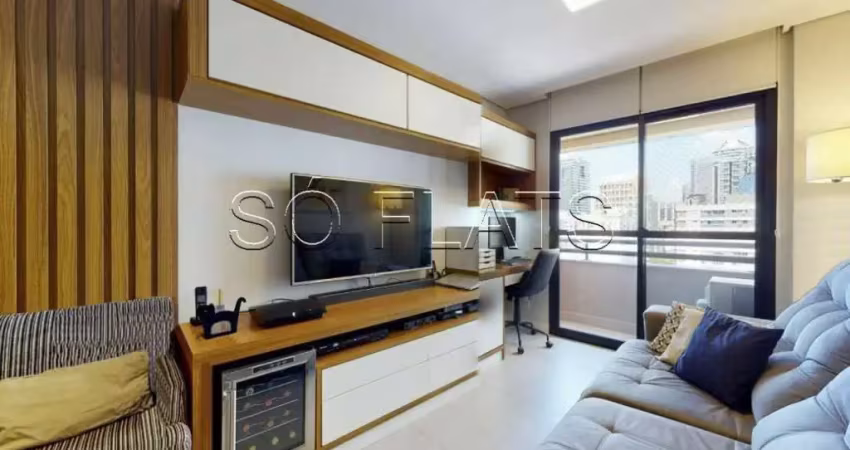 Flat mercure sp berrini, disponível para venda com 57m², 02 dormitórios e 02 vagas de garagem