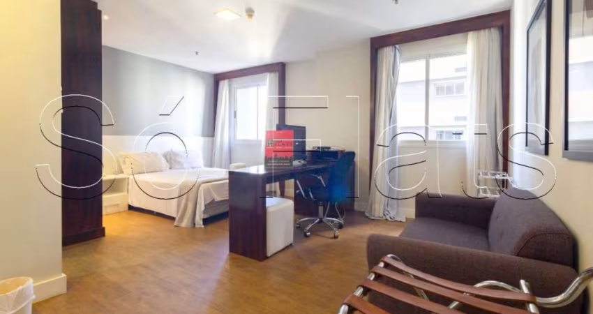 Flat Wyndham São Paulo Paulista disponível para venda com 29m², 01 dorm e 01 vaga de garagem