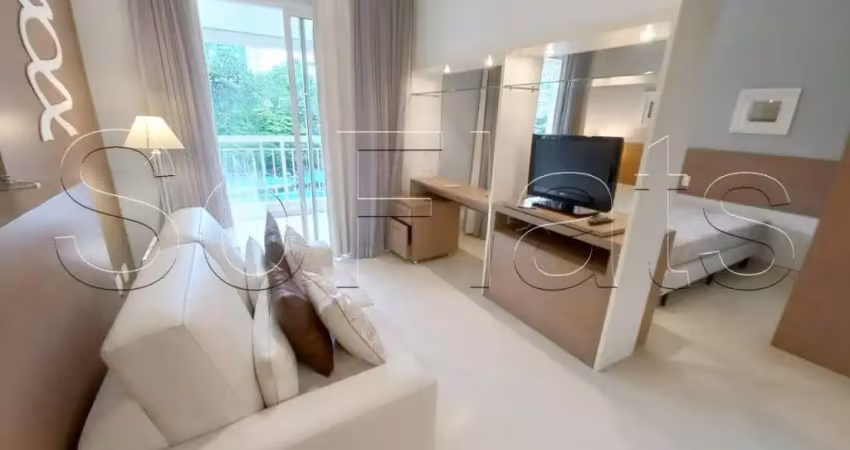 Flat disponível para locação prox. da Avenida Paulista e Shopping Center 3 com 1 dormitório e 1 vaga