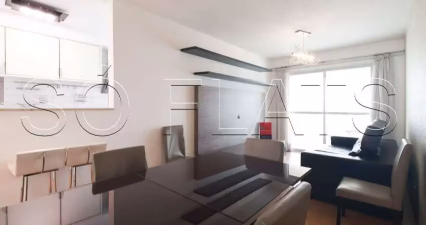 Residencial via ibirapuera, apto disponível para locação com 77m² 2 dormitórios e 1 vaga.