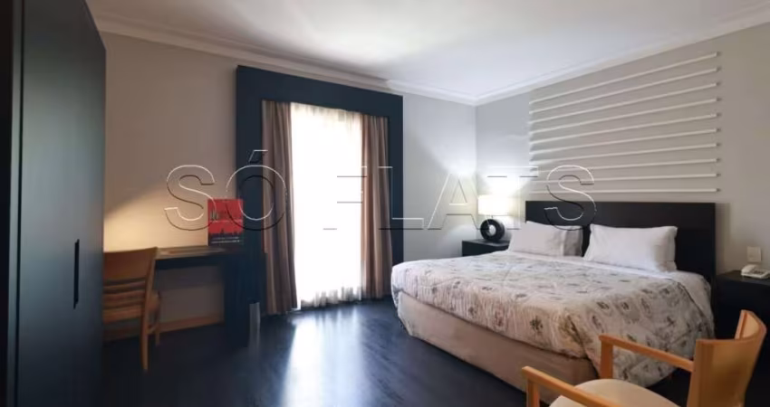 TRYP PAULISTA - flat próx Av Paulista mobiliado e com serviços.