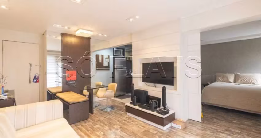 Flat transamérica higienópolis classic  com 45m², 01 dorm e 01 vaga de garagem