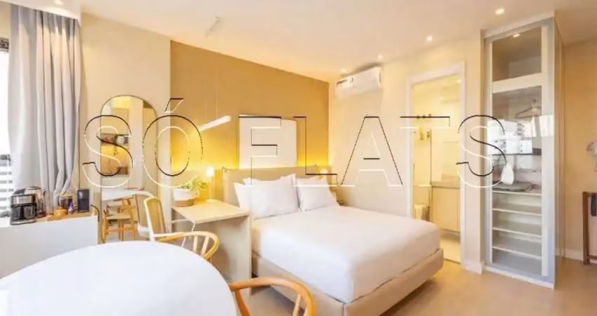 Residencial dsg itaim disponível locação com 28m², 1 dormitório ao lado da av. santo amaro