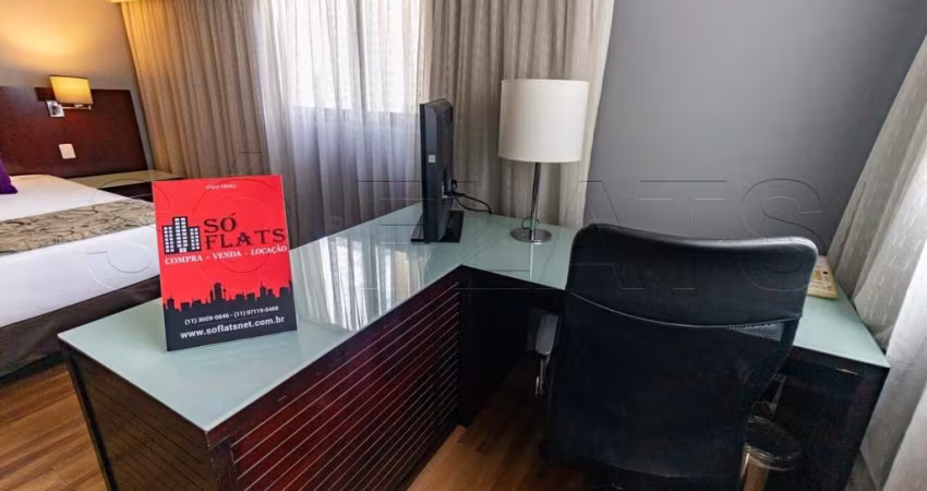 Flat Wyndham São Paulo Berrini disponível para venda com 29m², 1 dormitório e 1 vaga de garagem