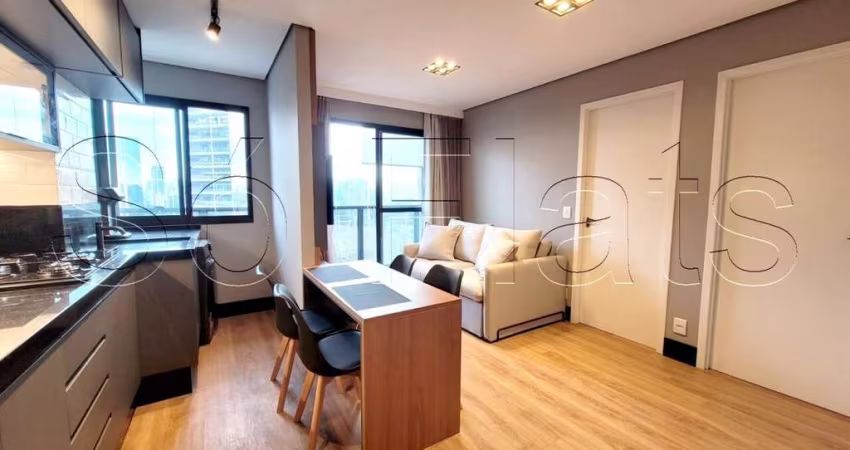 Residencial Viva Benx Vila Olímpia, apto disponível para locação contendo 42m², 2 dorms e 1 vaga.