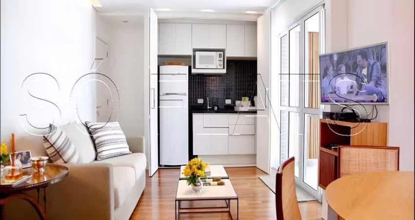 Flat Estanconfor Villa Olímpia disponível para venda com 104m², 01 dormitório e 02 vagas de garagem