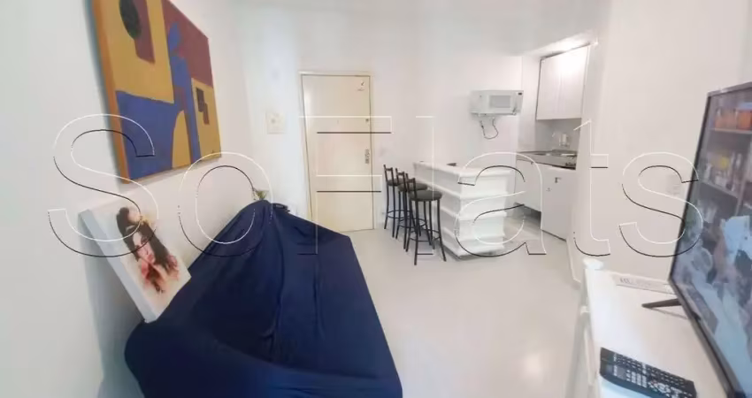 Flat com ótima localização no jardins próximo da avenida paulista, disponível para locação.