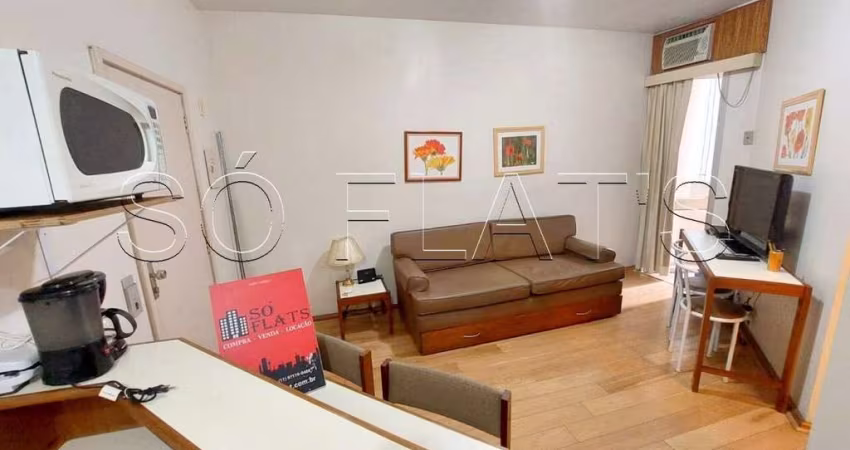 Apartamento Stagium Studio disponível para locação com 33m² 1 dormitório 1 vaga no Jardim Paulista