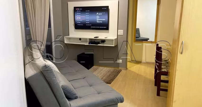 Flat no Stagium Studio, disponível para locação com 1 dormitório e 1 vaga de garagem.