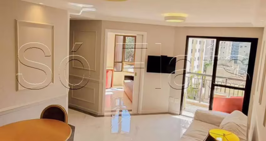 Flat em moema disponível para locação, próximo ao shopping ibirapuera mobiliado com serviços.