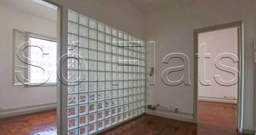 Residencial Sérgio, disponível para locação na Avenida  Brig. Luís Antônio, com 86m² e 1 dormitório.