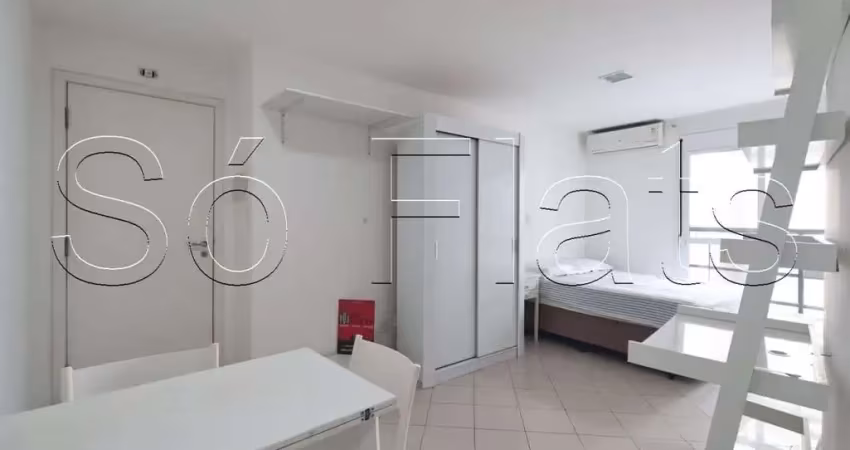 Studio home bela cintra com 25m², 1 dorm e 1 vaga disponível para locação na bela vista.