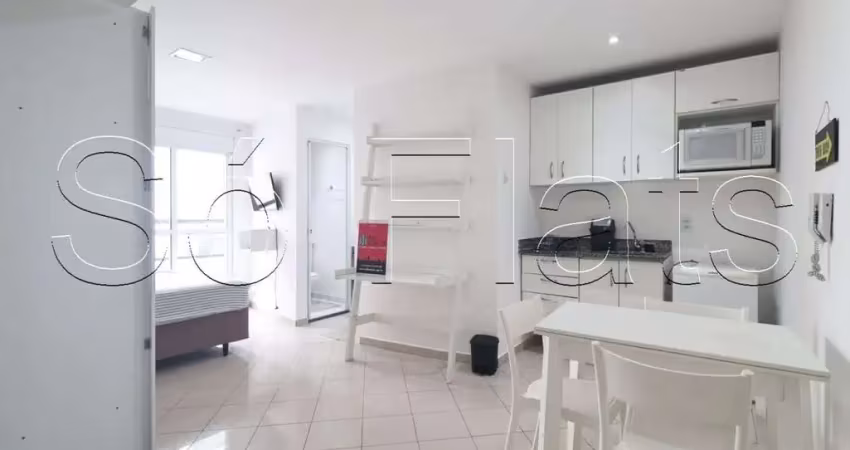 Studio home bela cintra com 25m², 1 dorm e 1 vaga disponível para locação na bela vista.