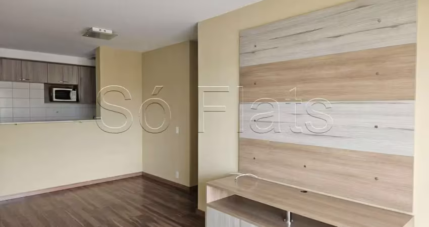 Residencial via ibirapuera para locação com 73m² com 2 dormitórios e 1 vaga