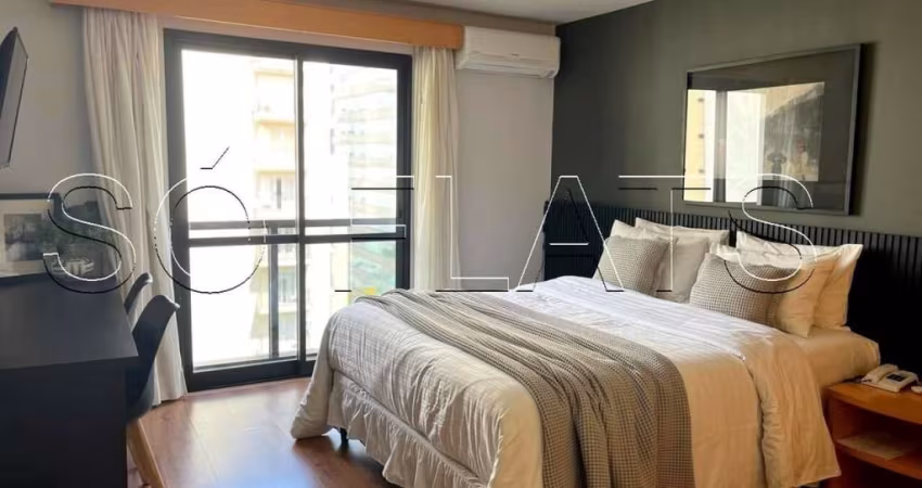 Apto disponível para locação nos Jardins, próximo a Av 9 de Julho e Shopping Jd. Pamplona.