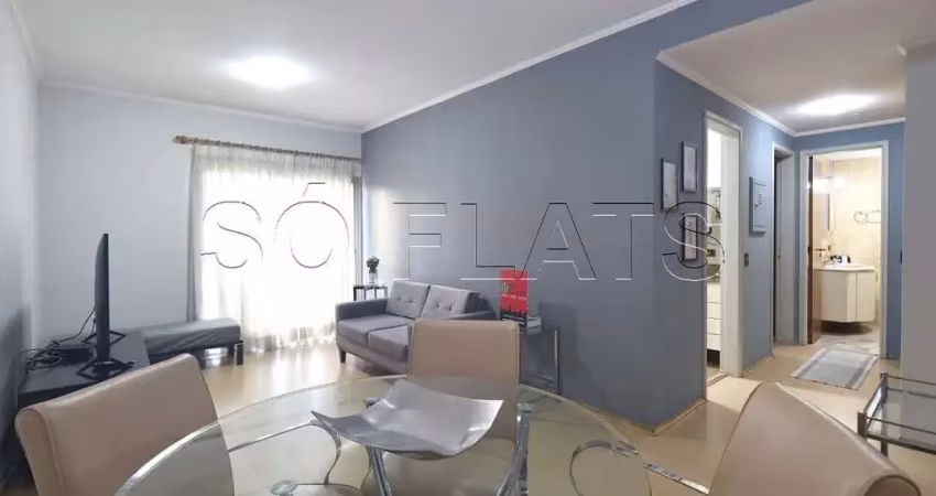 Flat prive cidade jardim disponível para venda com 55m², 1 dormitório e 1 vaga de garagem
