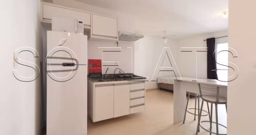 Residencial Vibe Republica, apto disponível para locação com 33m² e 01 dormitório.