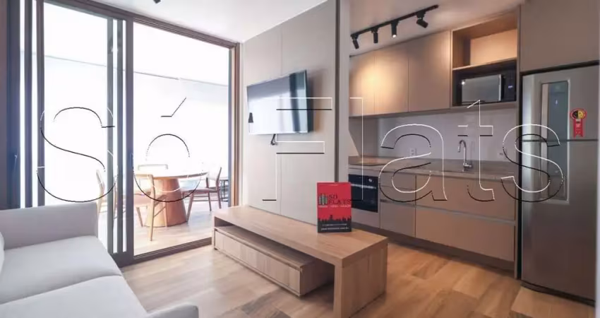 Apto no d'oru vila nova conceição contendo 46m², 1 dormitório e 1 vaga disponível para locação.