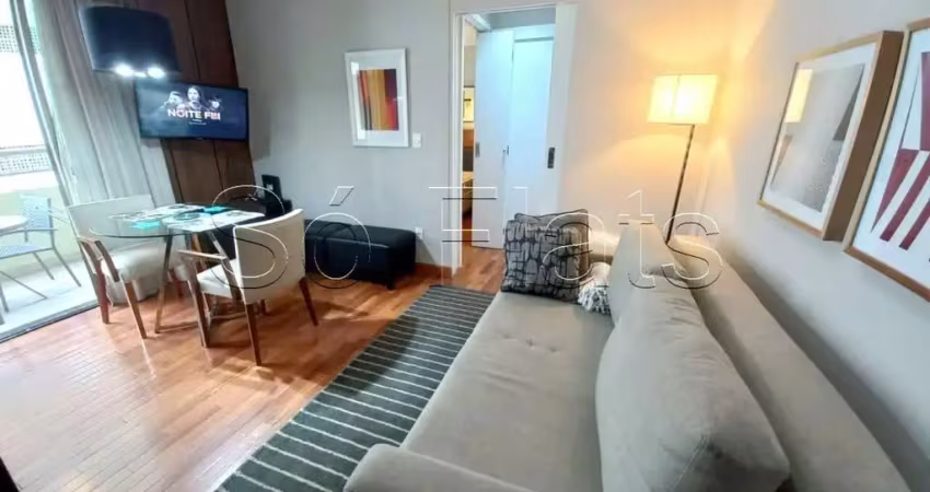 Flat alto padrão na região do brooklin, prox a av. jornalisata roberto marinho.