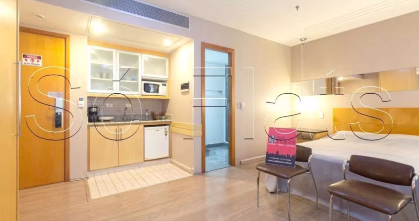 Flat Tryp Tatuapé disponível para venda com 30m², 01 dorm e 01 vaga de garagem