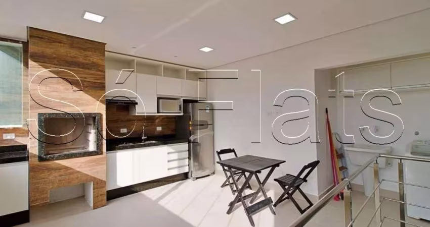 Choice Panamby, Apartamento Cobertura Duplex disponível para venda com 65m², 01 dormitório e 01 vaga