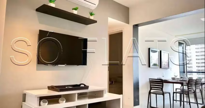 Residencial vn casa do ator, disponível para locação contendo 45m², 2 dormitórios e 1 vaga.
