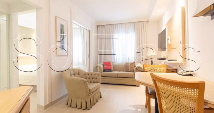 Apartamento disponível para locação nos Jardins próximo da Av. 9 de Julho e faculdade FGV.