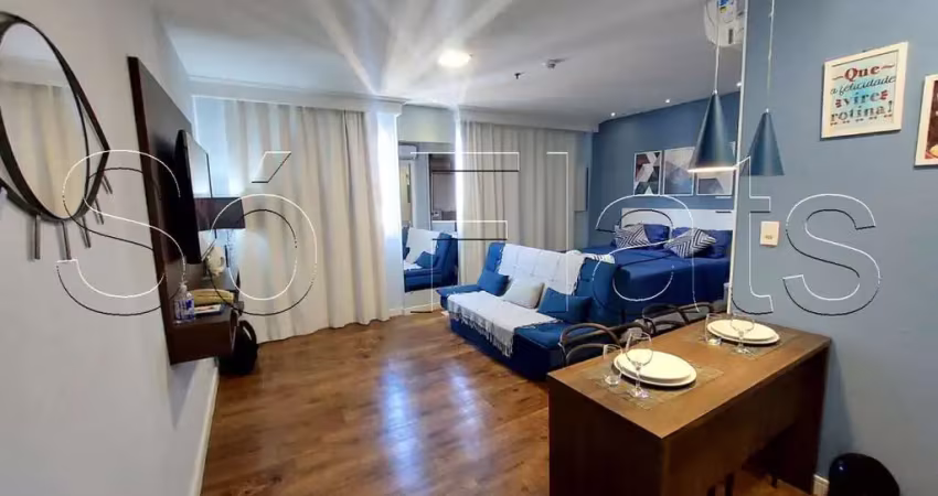 Flat Mercure Vila Olímpia disponível para venda com 25m², 1 dormitório e 1 vaga de garagem