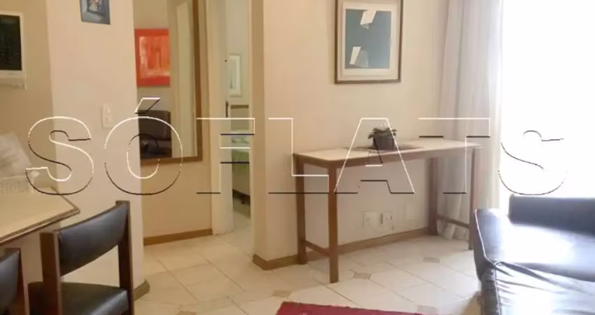 Flat no stagium studio com 35m², 1 dormitório e 1 vaga disponível para locação próx da av. paulista.