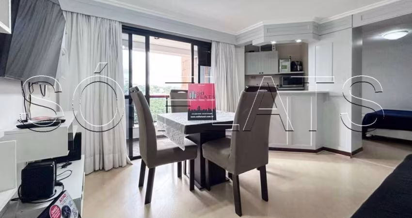 Higienópolis Classic, flat disponível para locação contendo 39m², 1 dormitório e 1 vaga de garagem.