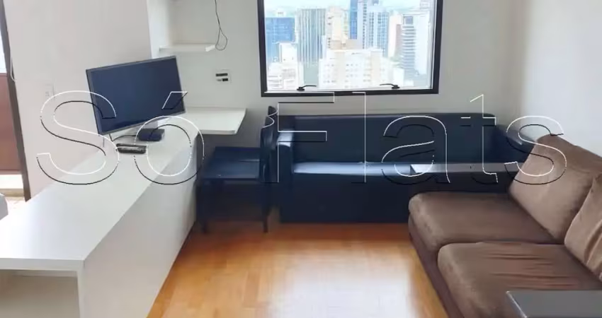 StayBridge Suítes, flat disponível para locação contendo 33m², 1 dormitório e 1 vaga.