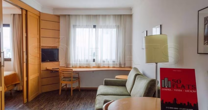 Flat no Green Place, disponível para locação com 35m², 1 dormitório e 1 vaga de garagem