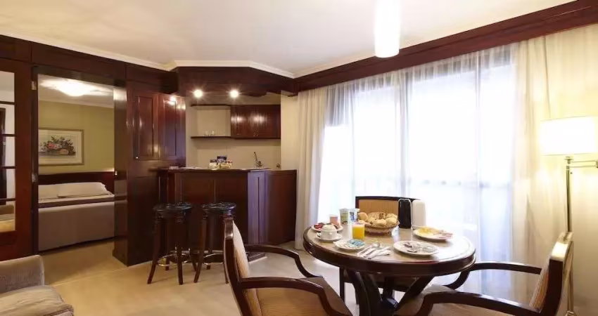 Flat Transamérica Higienópolis Classic disponível para venda com 40m² e 01 vaga de garagem