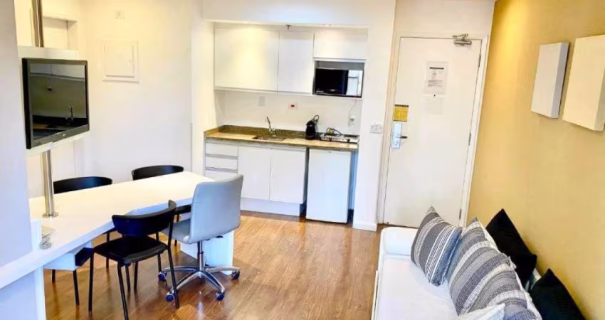 Flat Mercure Sp Paraíso, totalmente imobiliado para investimento no Paraíso.
