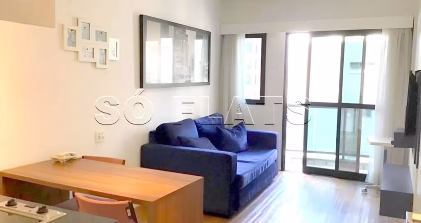 Flat disponível para locação adagio no itaim para locação, em uma rua tranquila no coração do itaim.
