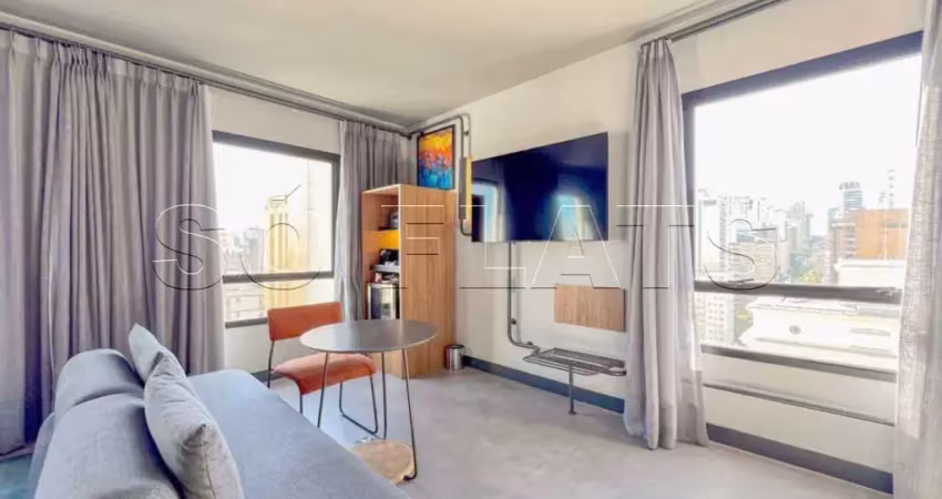 Flat novotel jardins disponível para venda com 30m² e 01 vaga de garagem